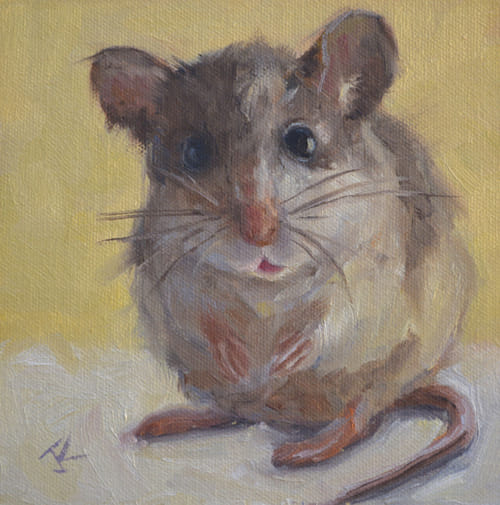 Did You Say Cheese? 6x6 $275 at Hunter Wolff Gallery